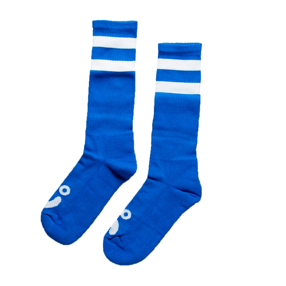 Polar Skate Co. Happy Sad Socks (80's Blue)