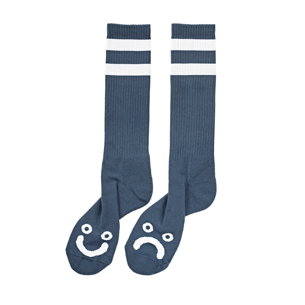 Polar Skate Co. Happy Sad Socks (Captain's Blue)