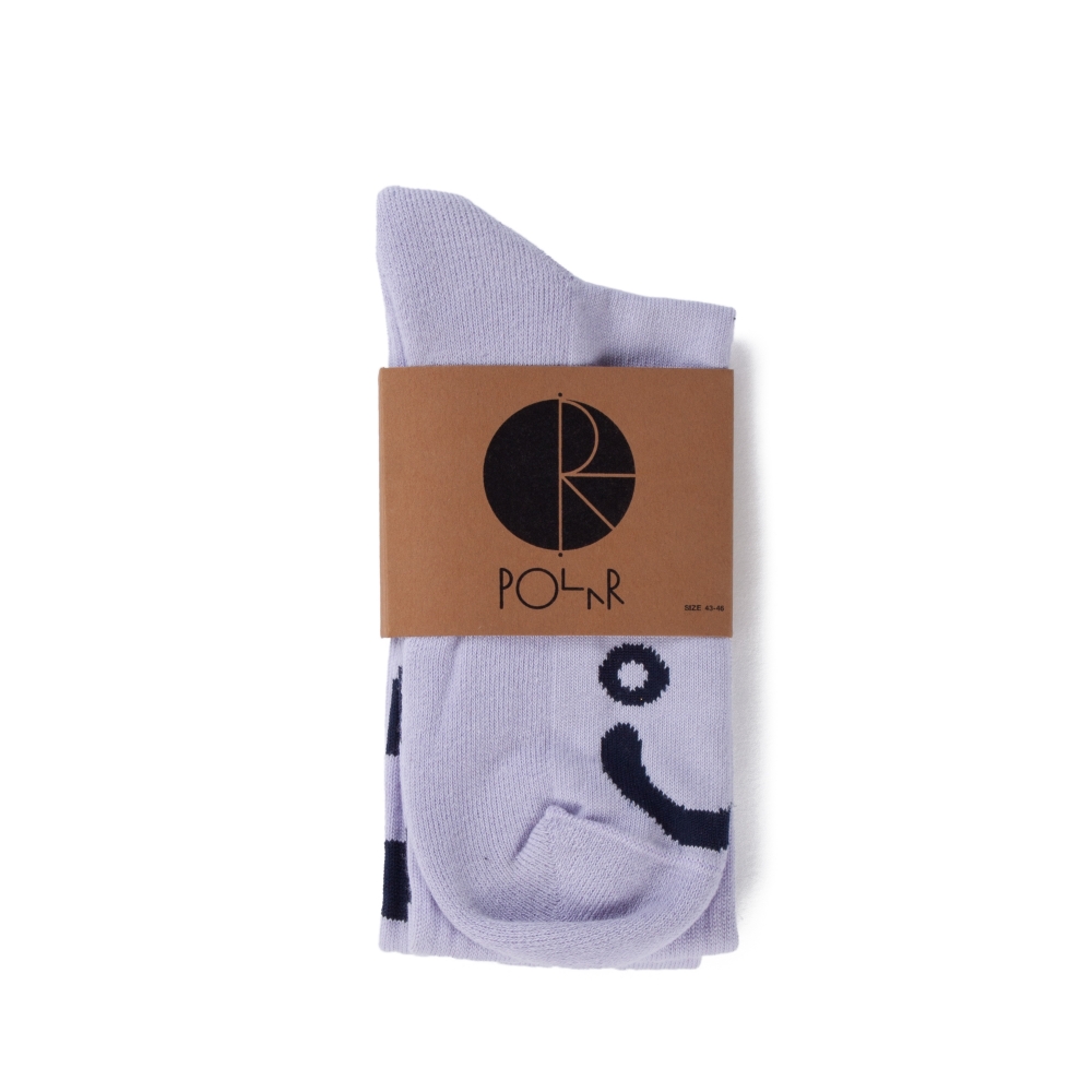 Polar Skate Co. Happy Sad Socks (Lavender)