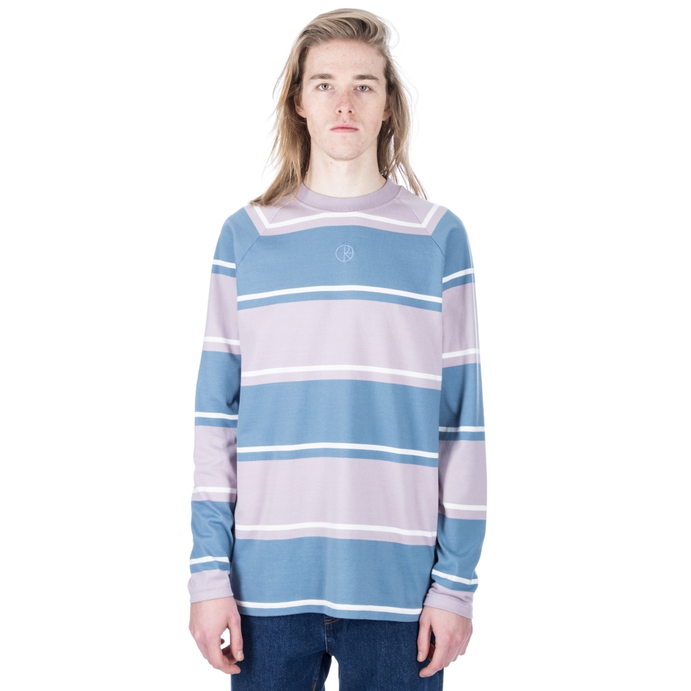 Polar Skate Co. Kurt Long Sleeve T-Shirt (Captain's Blue/Nirvana)