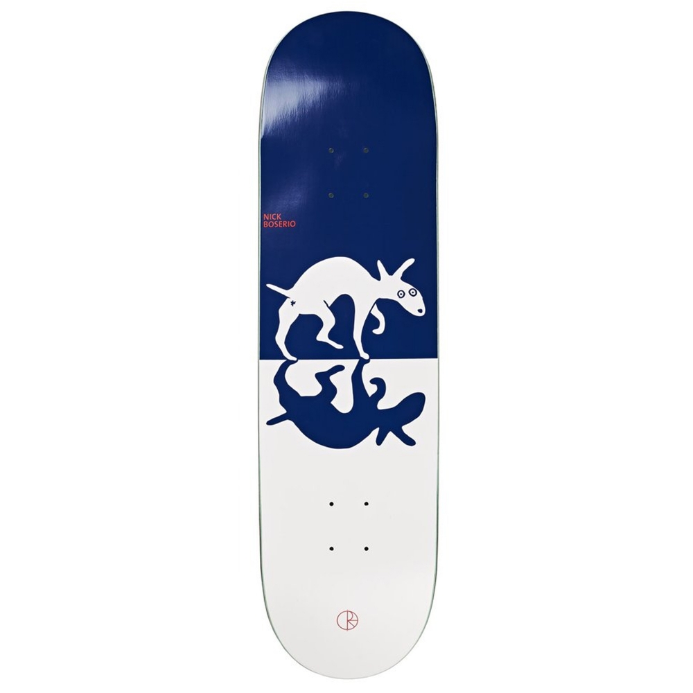 Polar Skate Co. Nick Boserio Sneaking Dog Pro Skateboard Deck 8.5" (Blue/White)