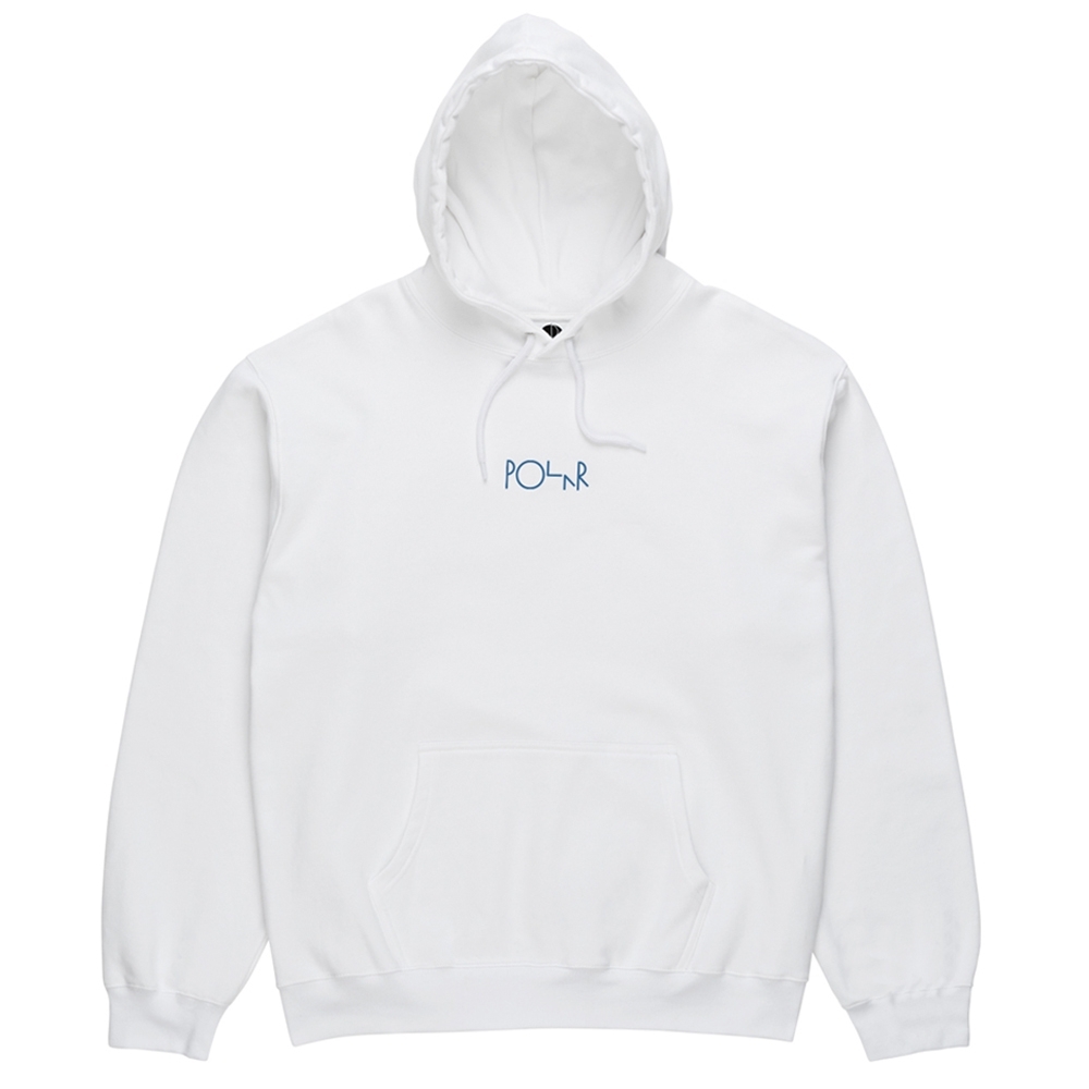 Polar Skate Co. Orchid Fill Logo Pullover Hooded Sweatshirt (White)