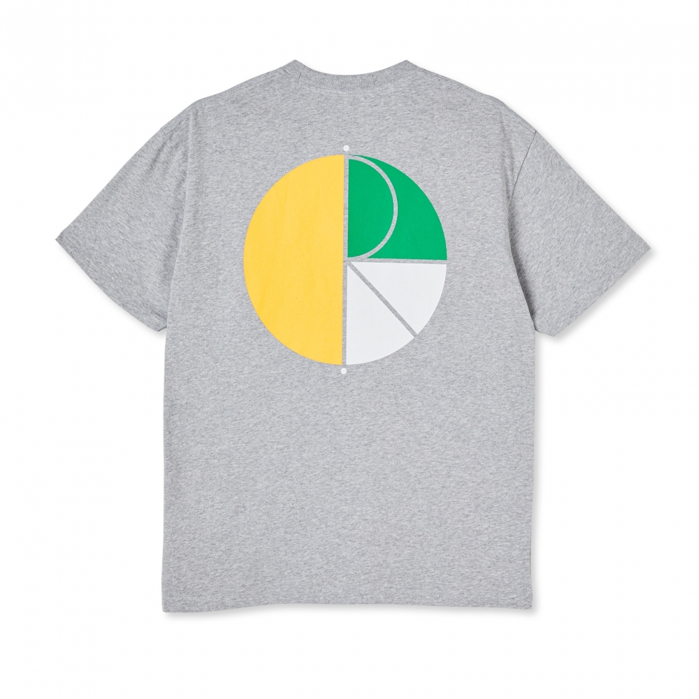 Polar Skate Co. 3 Tone Fill Logo T-Shirt (Sport Grey)