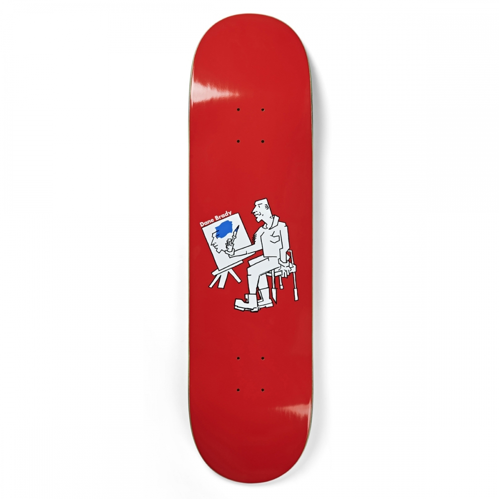 Polar Skate Co. Dane Brady Painter Skateboard Deck 8.0" (Red)