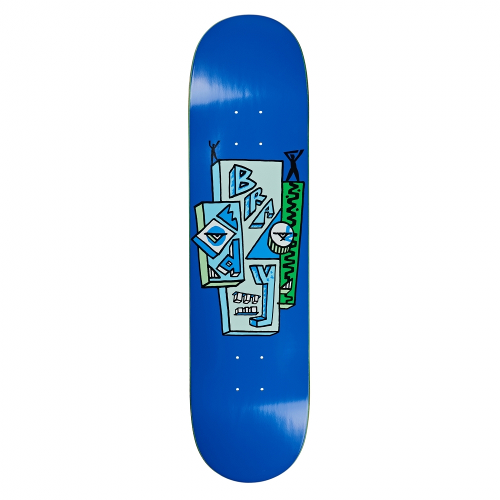 Polar Skate Co. Dane Brady Skyscraper Skateboard Deck 8.5" (Blue)