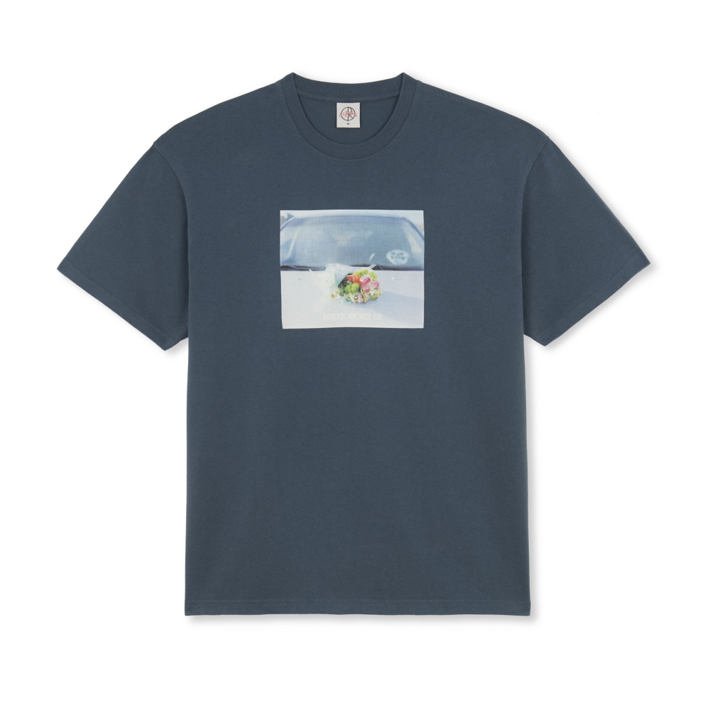 Polar Skate Co. Dead Flowers T-Shirt (Grey Blue)