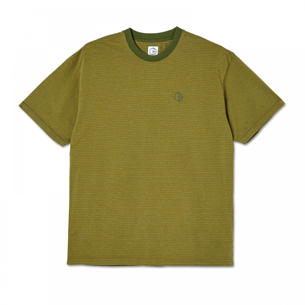 Polar Skate Co. Dizzy Stripe T-Shirt (Army Green)