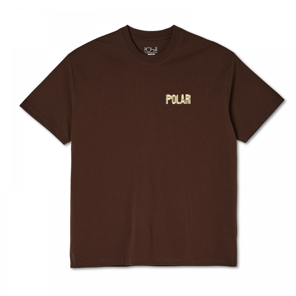 Polar Skate Co. Earthquake Logo T-Shirt (Brown)