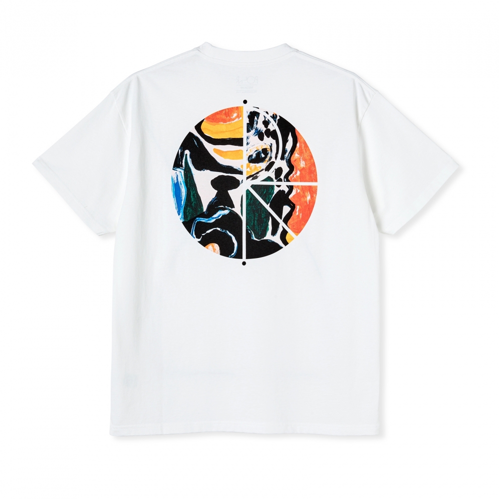 Polar Skate Co. Facescape Fill Logo T-Shirt (White)