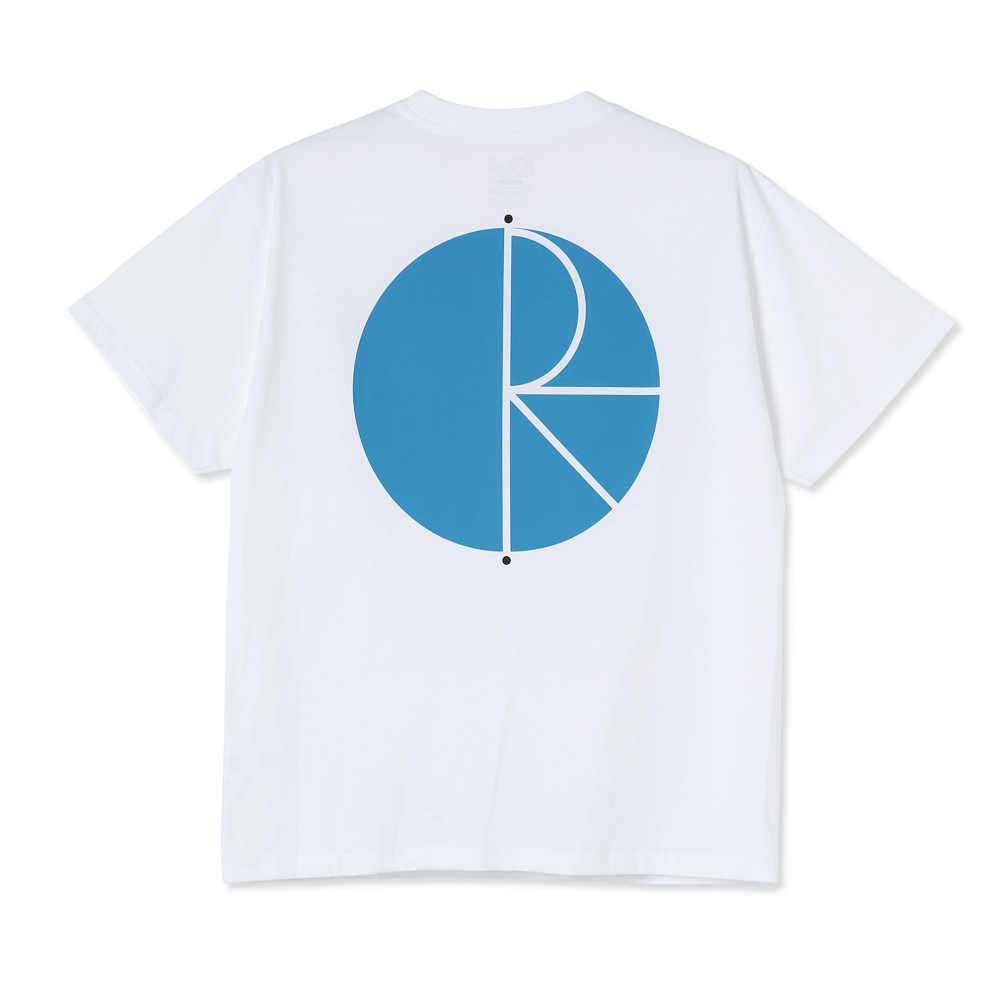 Polar Skate Co. Fill Logo T-Shirt (White/Pool Blue)