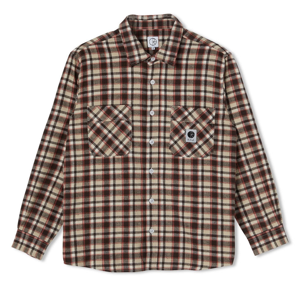 Polar Skate Co. Flannel Shirt (Brown)