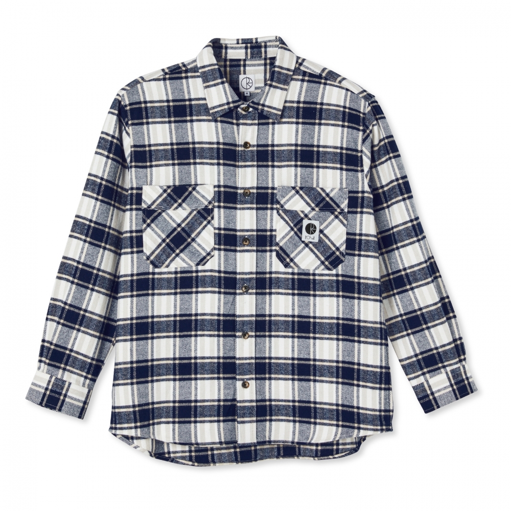 Polar Skate Co. Flannel Shirt (Navy)