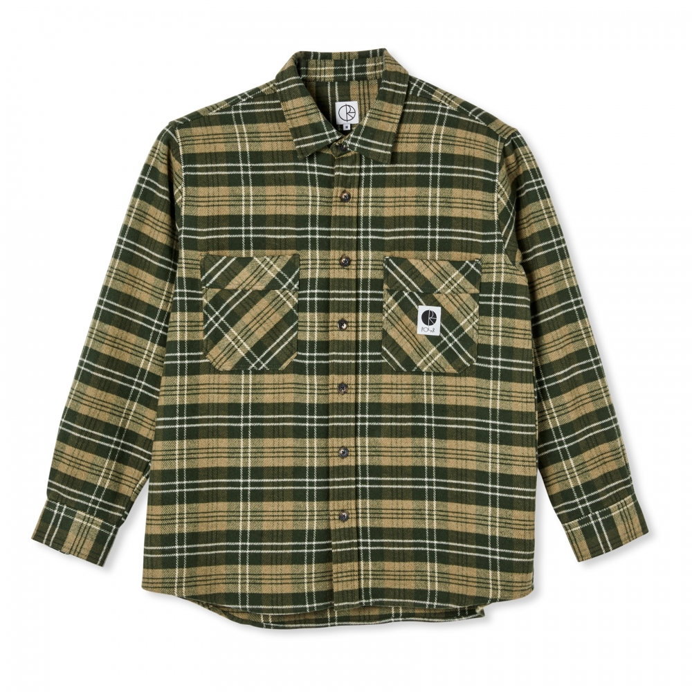 Polar Skate Co. Flannel Shirt (Uniform Green)