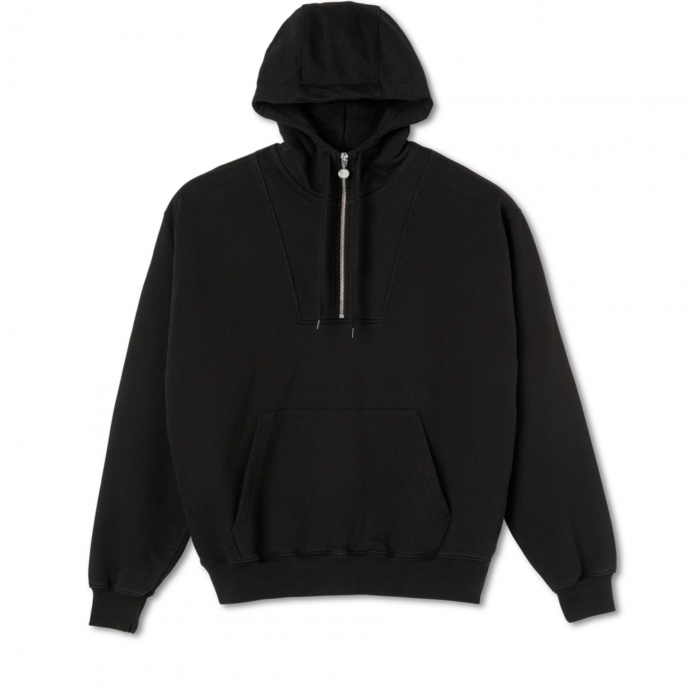 Download Polar Skate Co. Half Zip Pullover Hooded Sweatshirt (Black ...