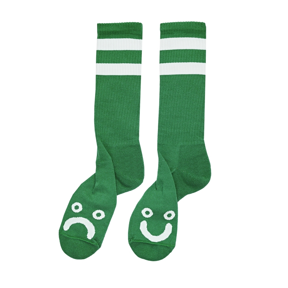 Polar Skate Co. Happy Sad Socks (Green)