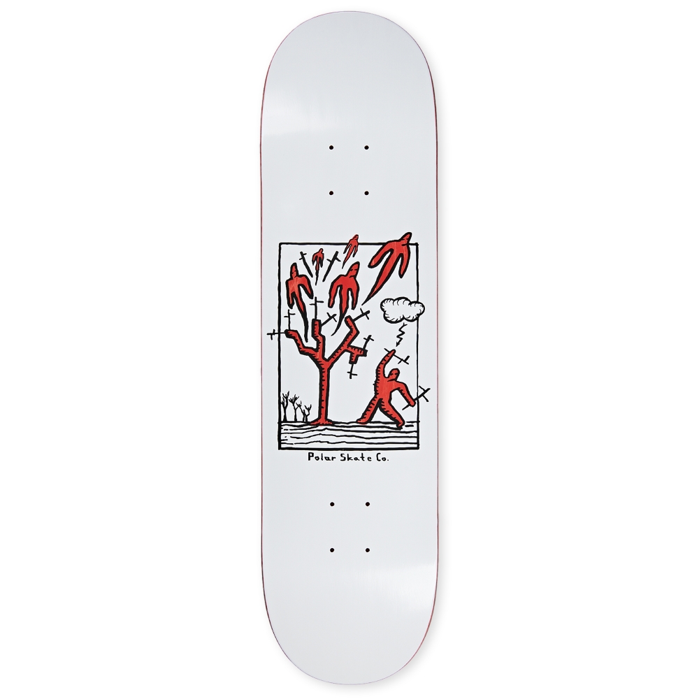Polar Skate Co. Heaven Skateboard Deck Surf 8.75" (White)