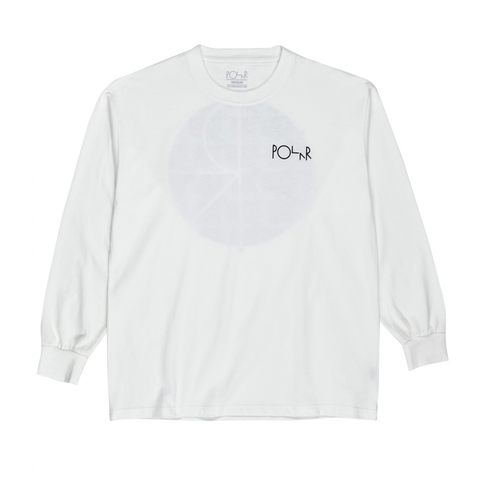 Polar Skate Co. Klez Fill Logo Long Sleeve T-Shirt (White)
