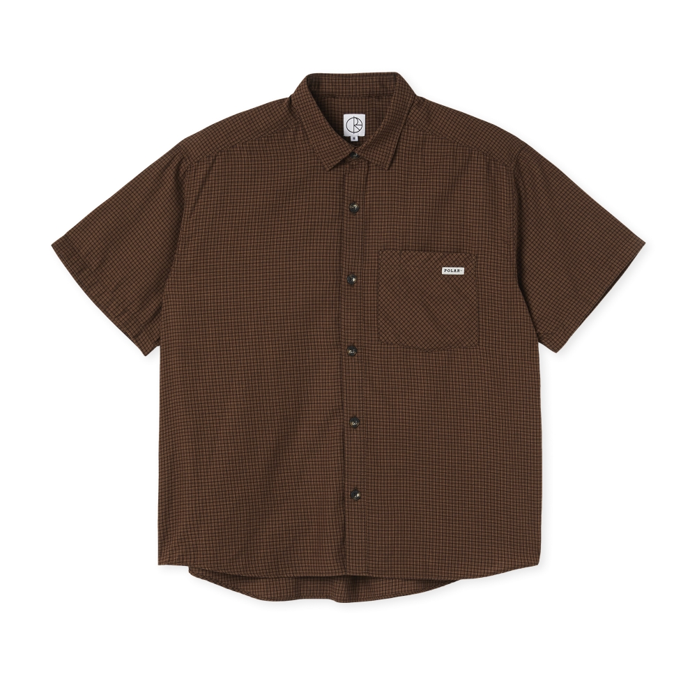 Polar Skate Co. Mitchell Poplin Shirt (Brown)