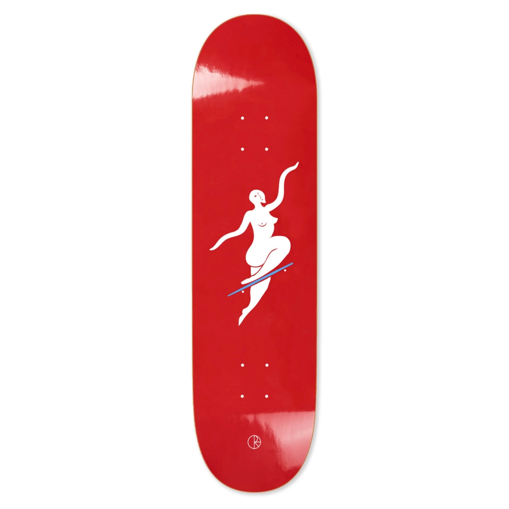Polar Skate Co. No Comply Skateboard Deck 7.875" (Red)