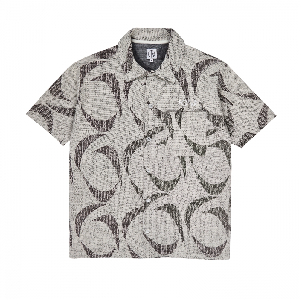 Polar Skate Co. Patterned Shirt (Ivory/Black)