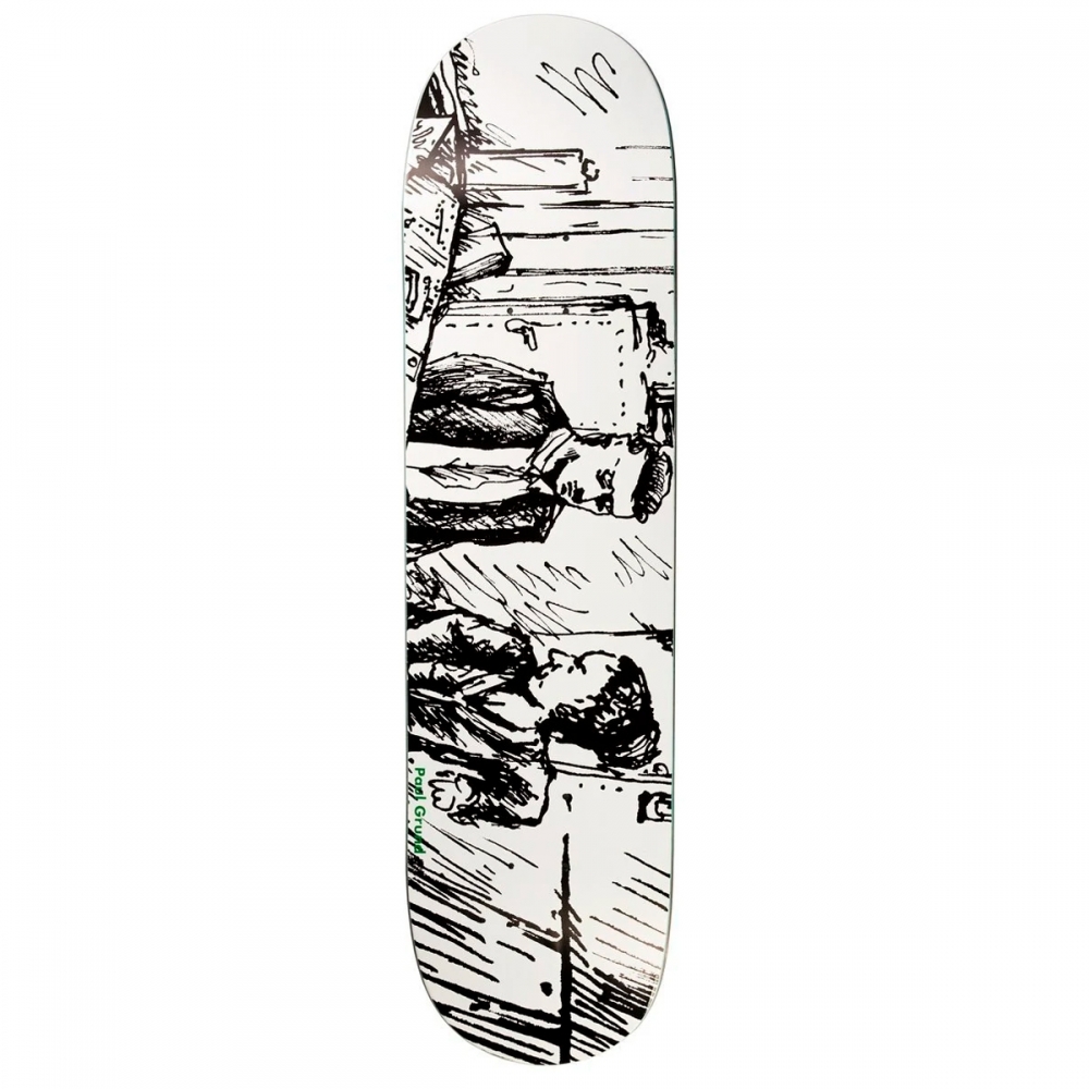 Polar Skate Co. Paul Grund Le Medusa Skateboard Deck 8.0" (Black/White)