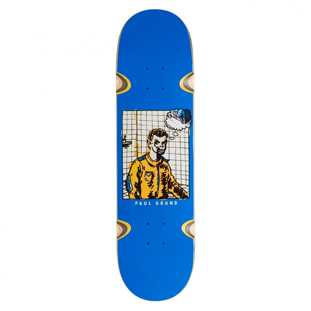 Polar Skate Co. Paul Grund Medusa Skateboard Deck 8.38" (Blue)