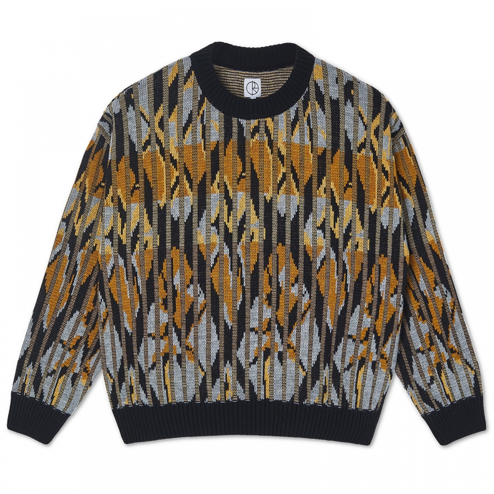 Polar Skate Co. Paul Knit Sweater (Black/Yellow)