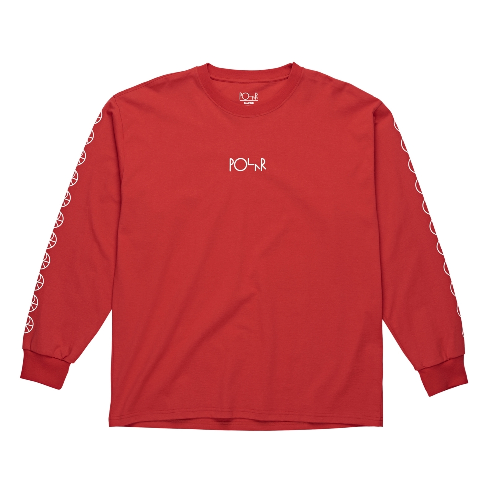 Polar Skate Co. Racing Long Sleeve T-Shirt (Red)