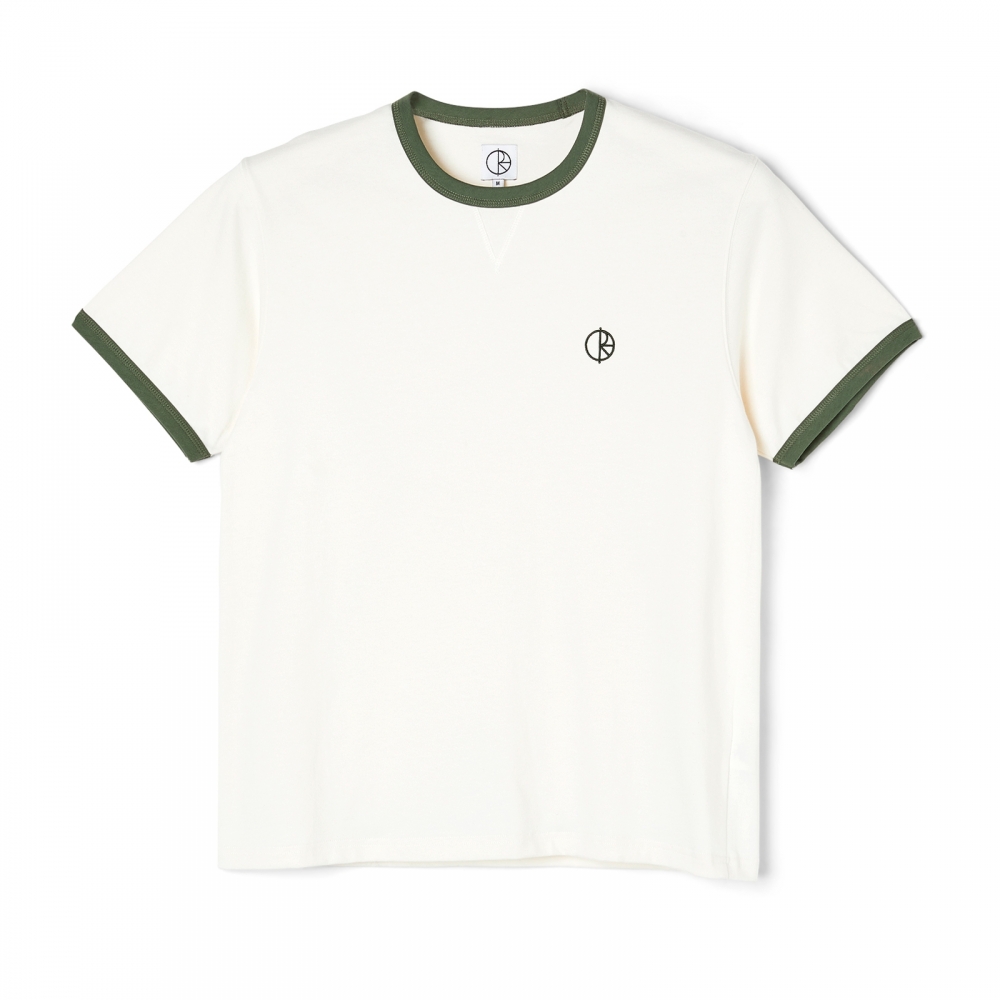 Polar Skate Co. Rios Ringer T-Shirt (Cloud White/Khaki)