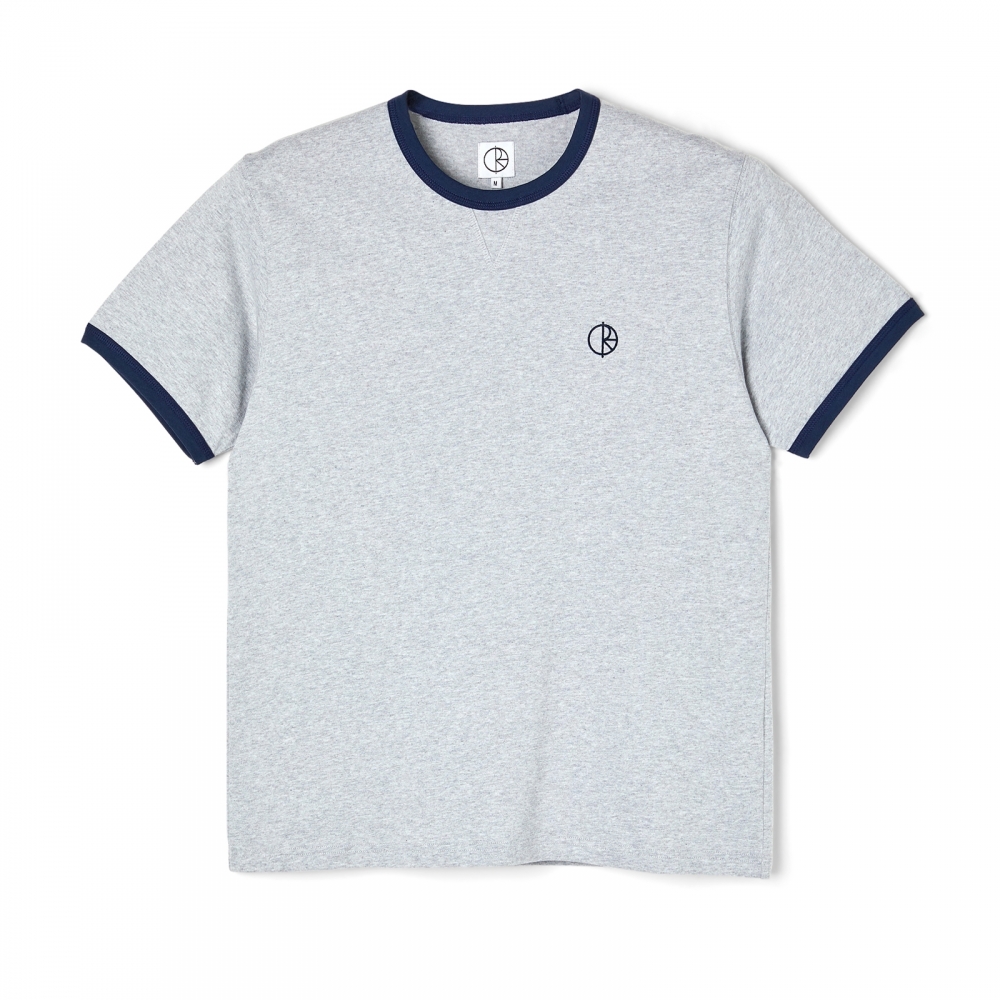 Polar Skate Co. Rios Ringer T-Shirt (Sport Grey/Rich Navy)