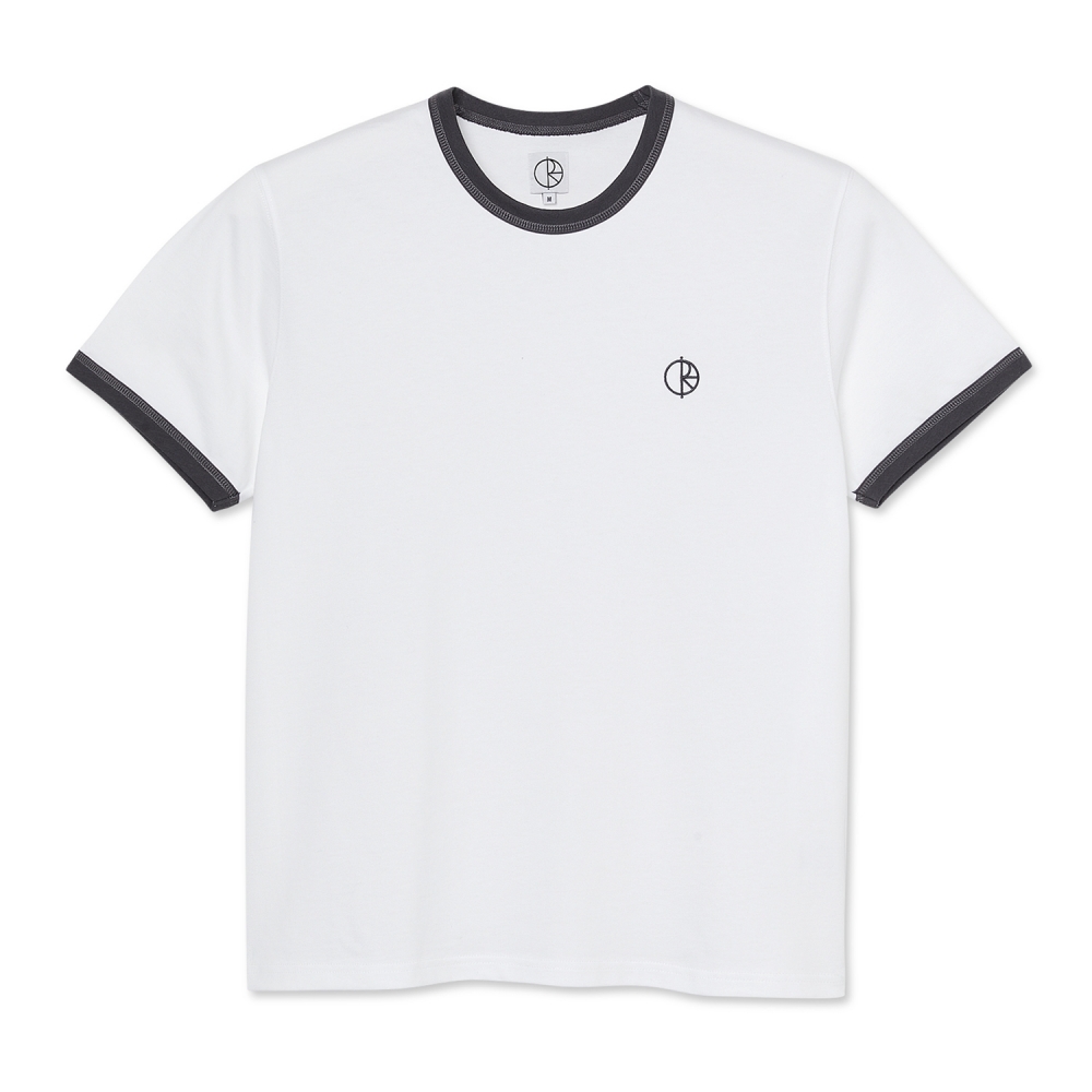 Polar Skate Co. Rios Ringer T-Shirt (White/Graphite)