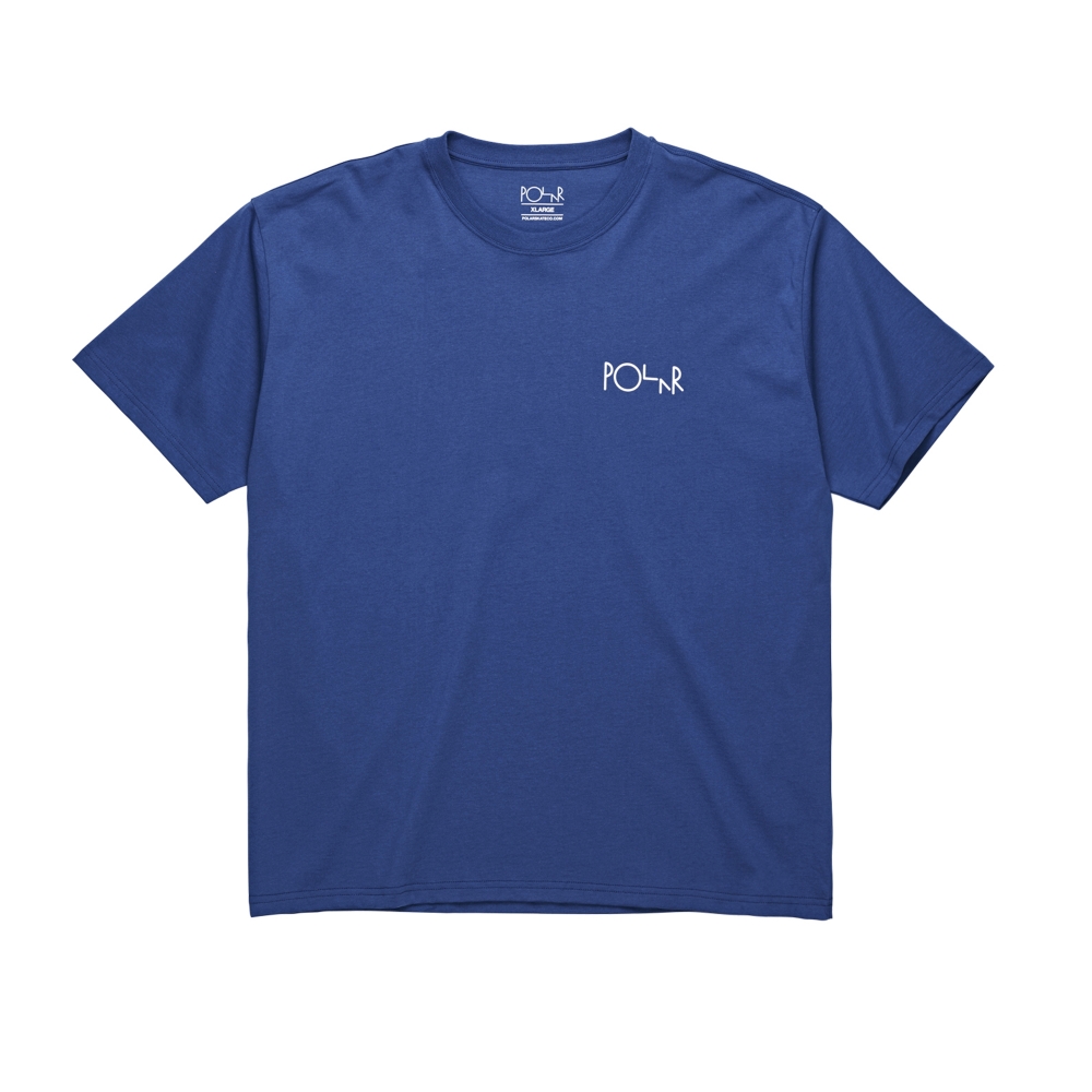 Polar Skate Co. Script Logo T-Shirt (80's Blue)
