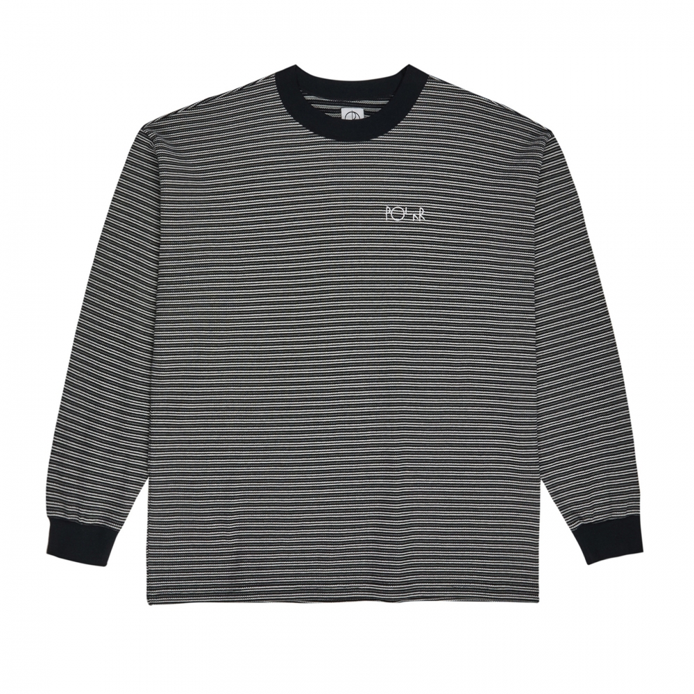 Polar Skate Co. Shin Long Sleeve Waffle T-Shirt (Black)