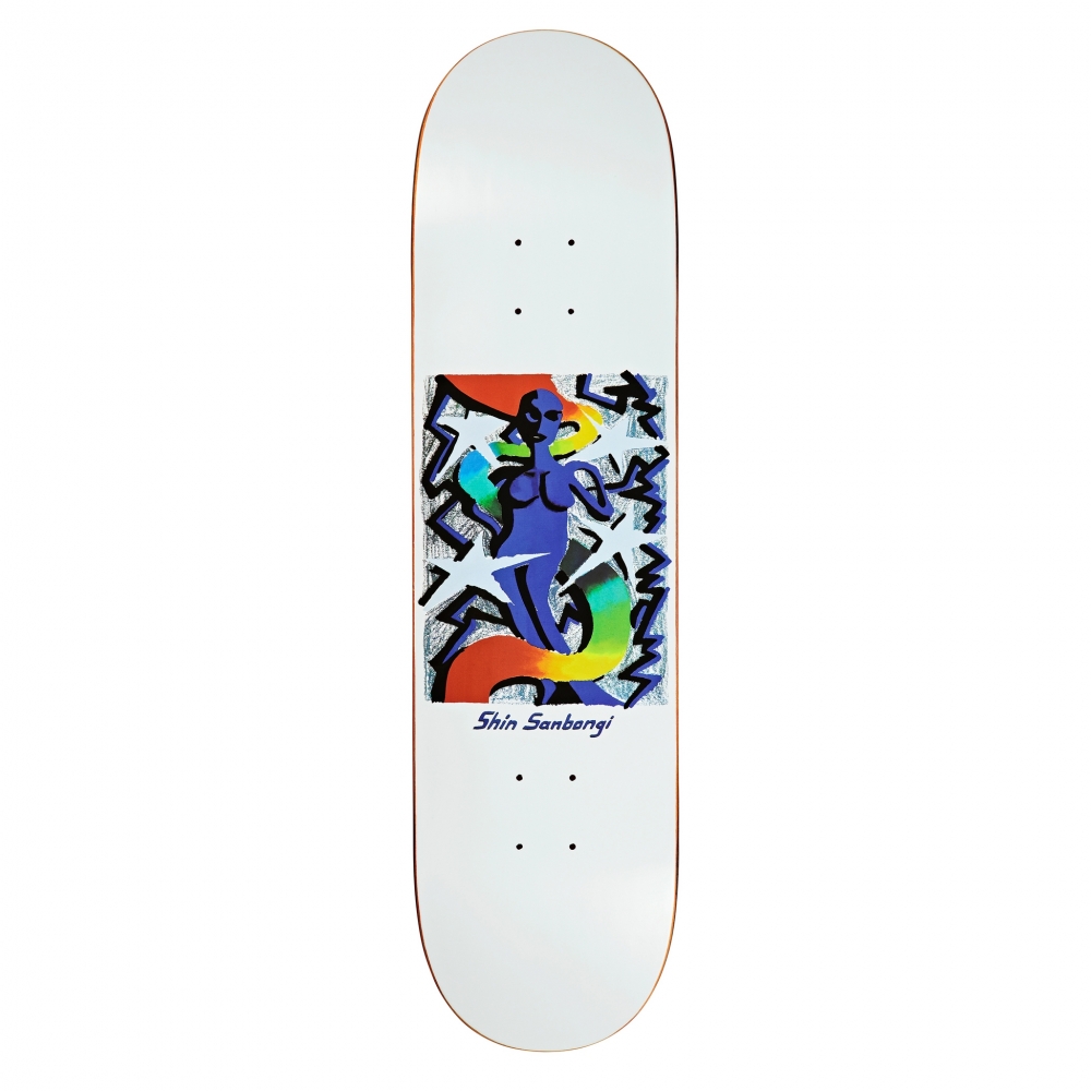 Polar Skate Co. Shin Sanbongi Queen Skateboard Deck 8.25" (White)
