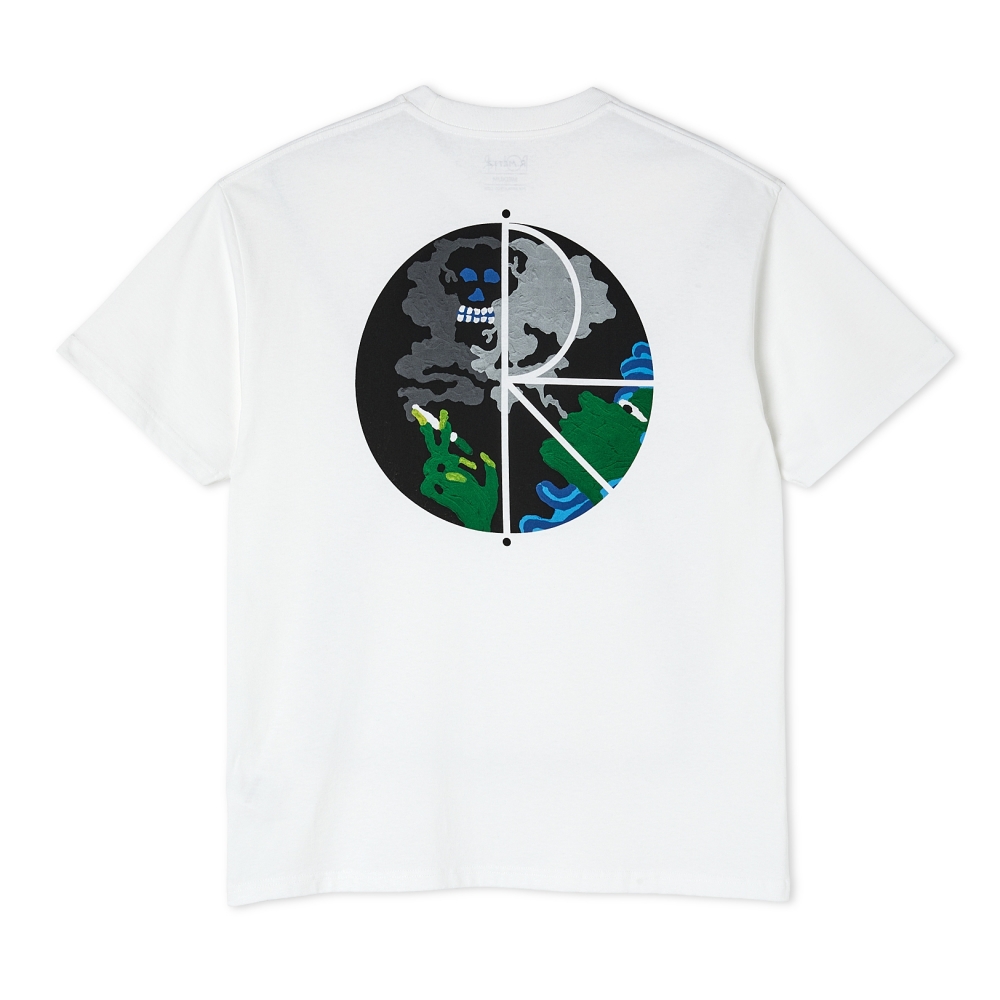 Polar Skate Co. Smoking Lady Fill Logo T-Shirt (White)
