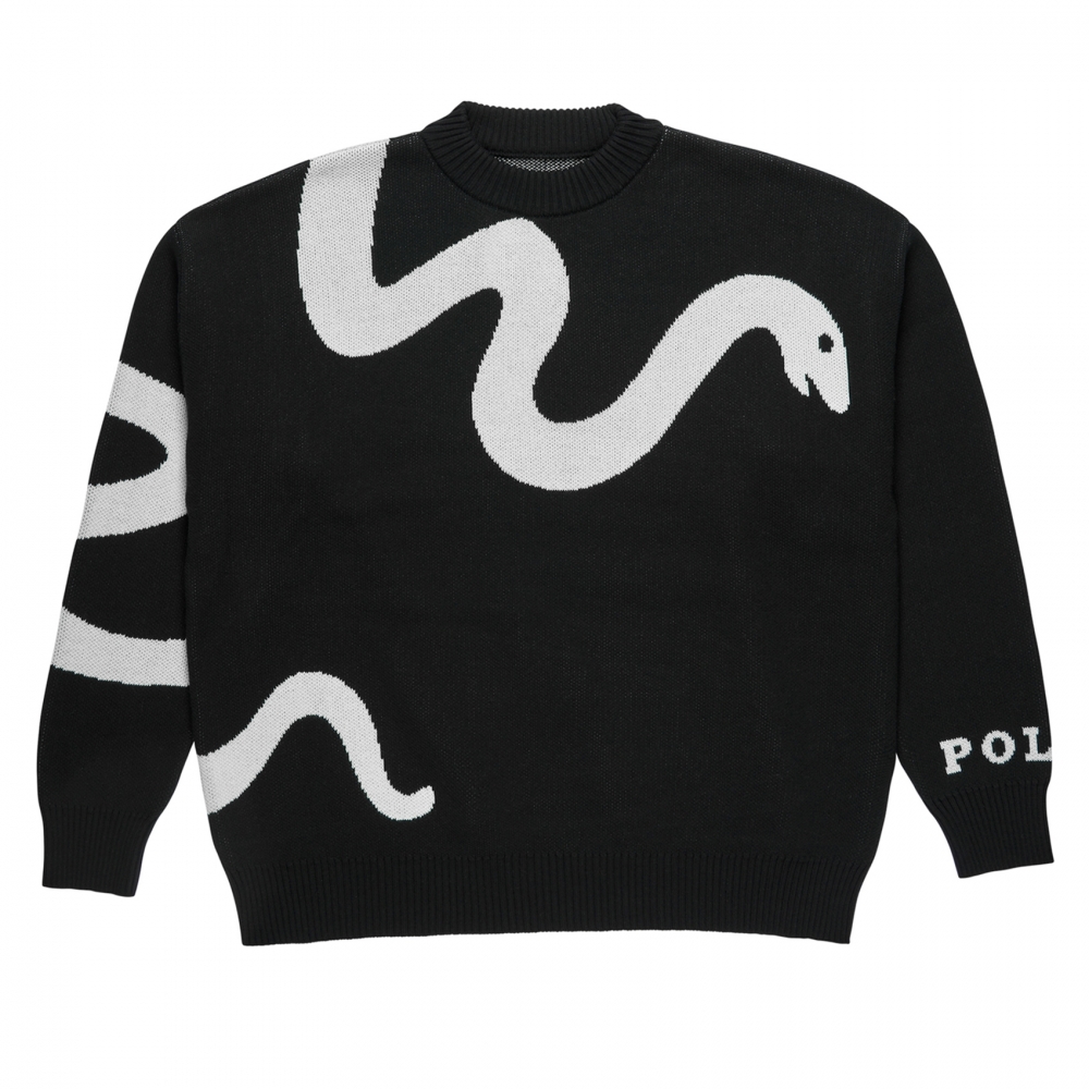 Polar Skate Co. Snake Knit Sweater (Black/White)