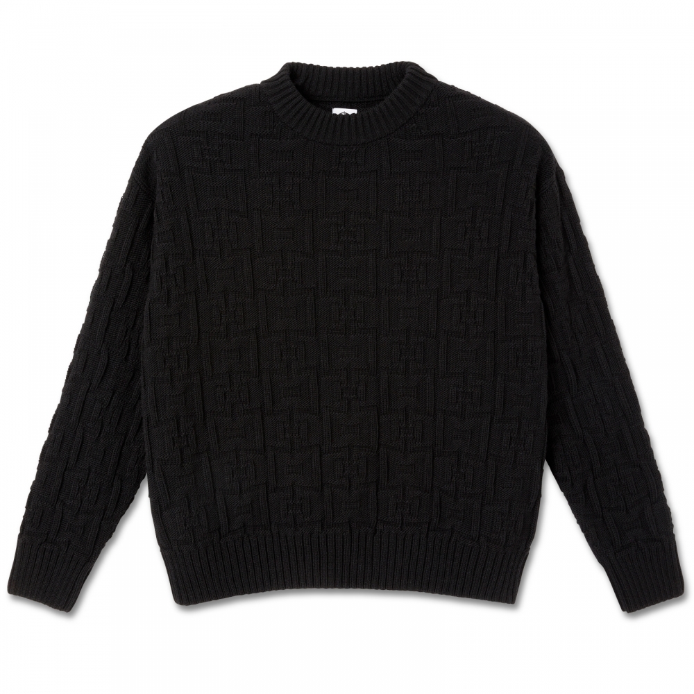 Polar Skate Co. Square Knit Sweater (Black)