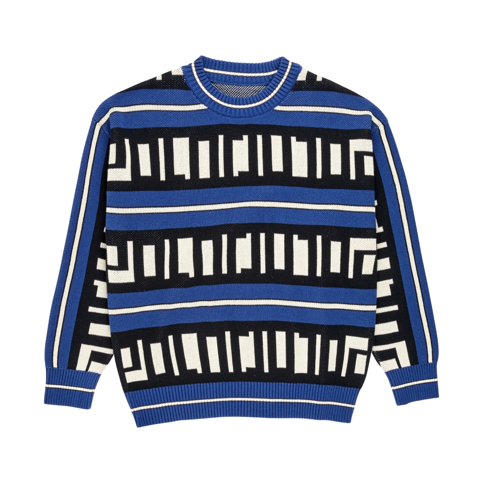 Polar Skate Co. Square Logo Knit Sweater (Blue)