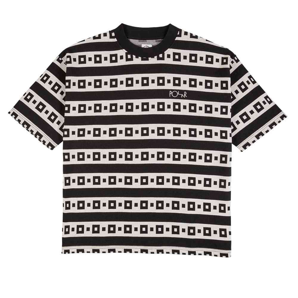 Polar Skate Co. Square Stripe Surf T-Shirt (Black)