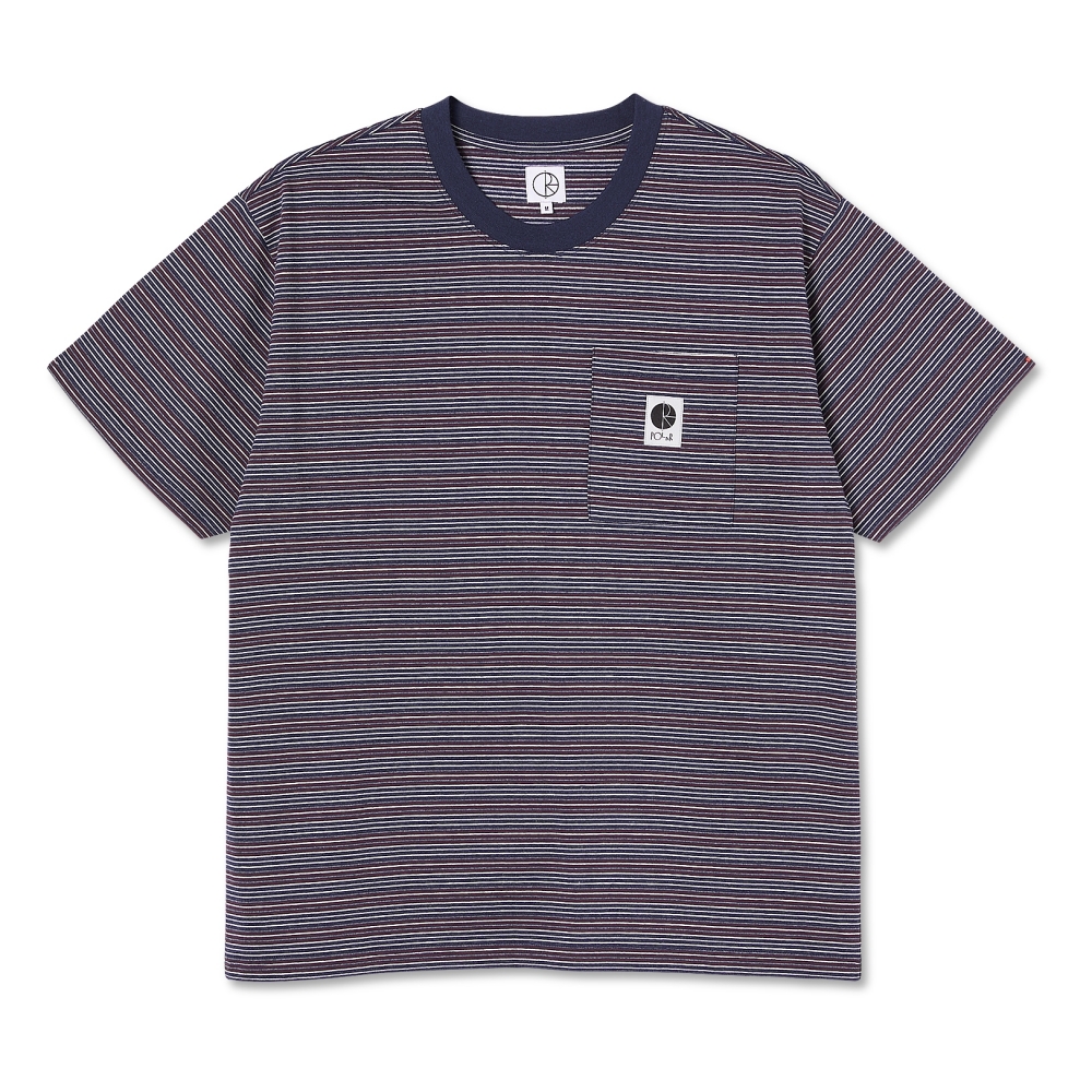 Polar Skate Co. Stripe Pocket T-Shirt (Navy)