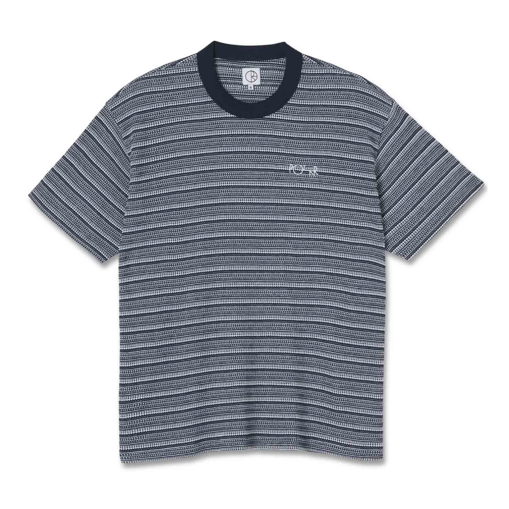 Polar Skate Co. Stripe Shin T-Shirt (Navy)