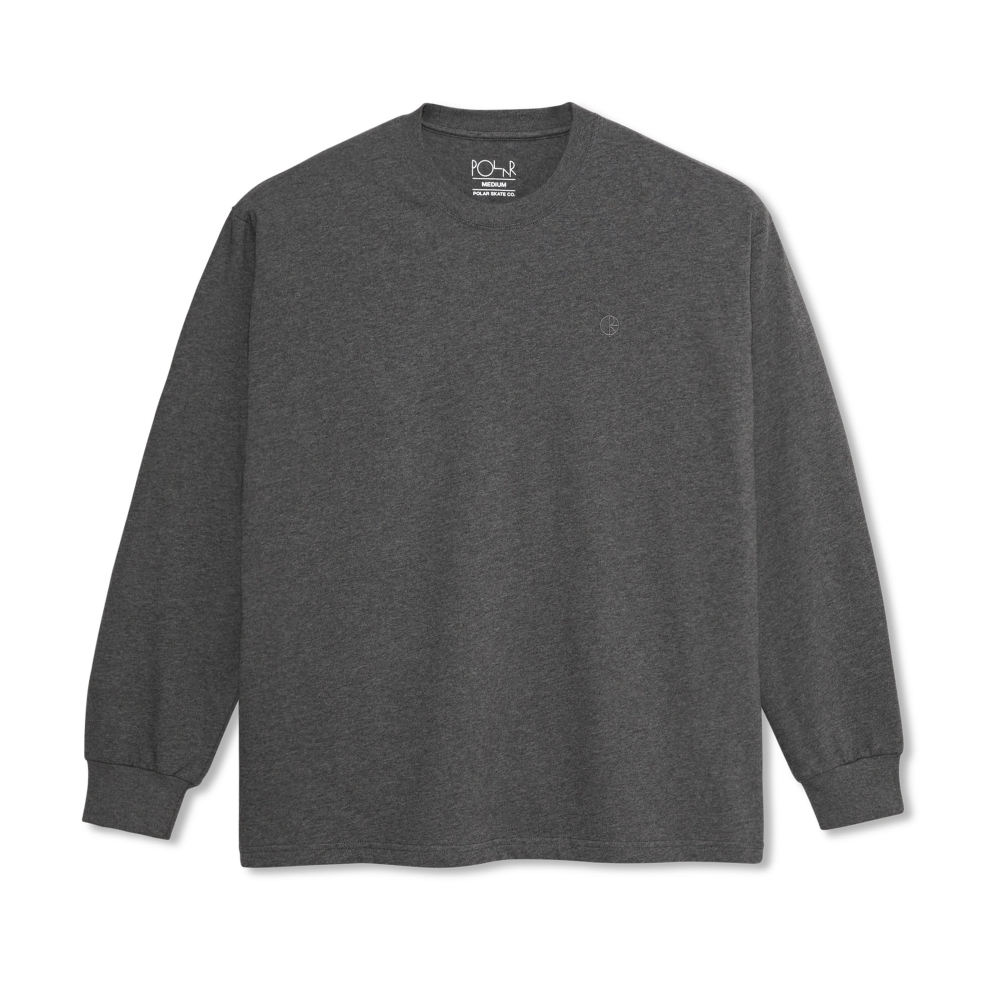 Polar Skate Co. Team Long Sleeve T-Shirt (Dark Grey Melange)