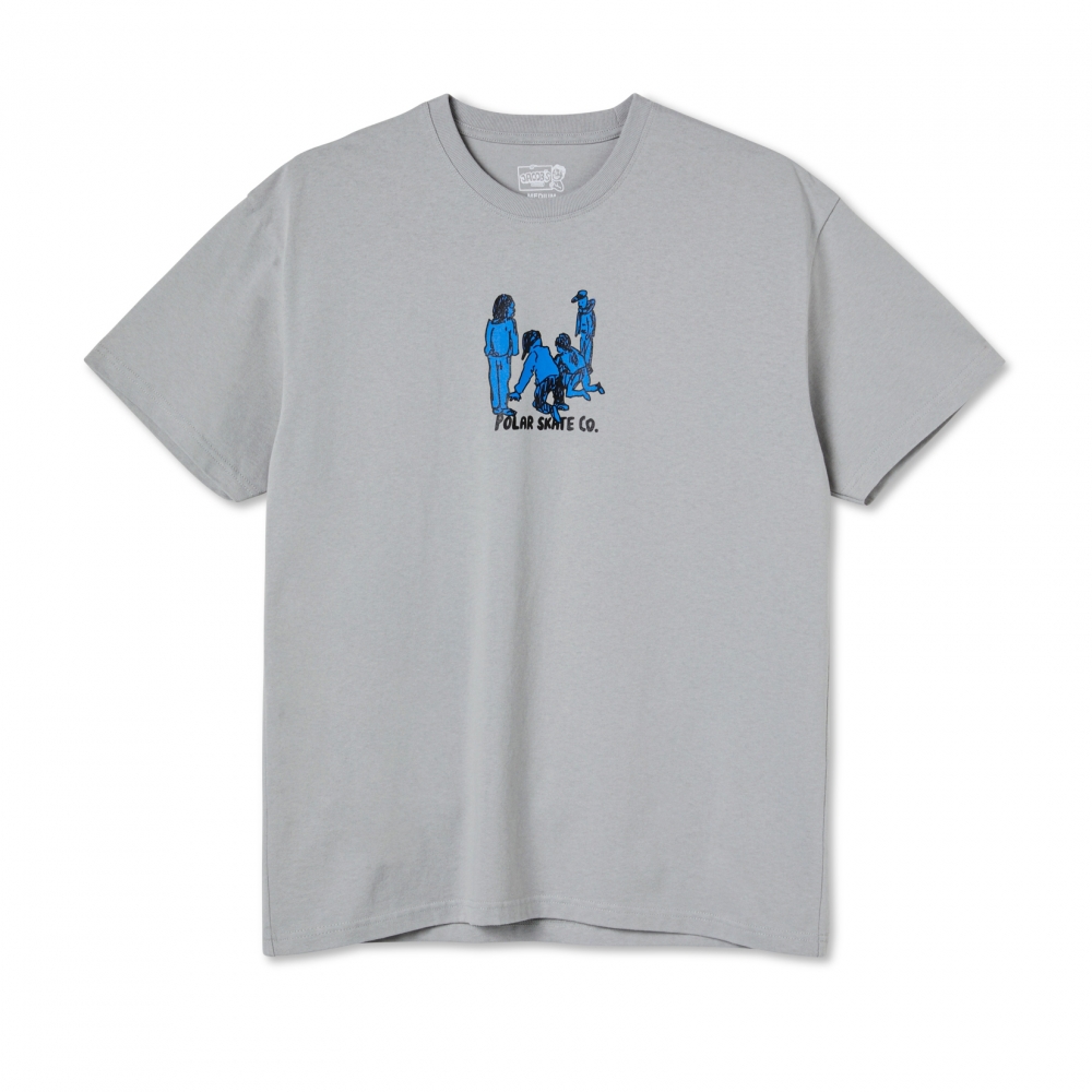 Polar Skate Co. Up To No Good T-Shirt (Silver Grey)