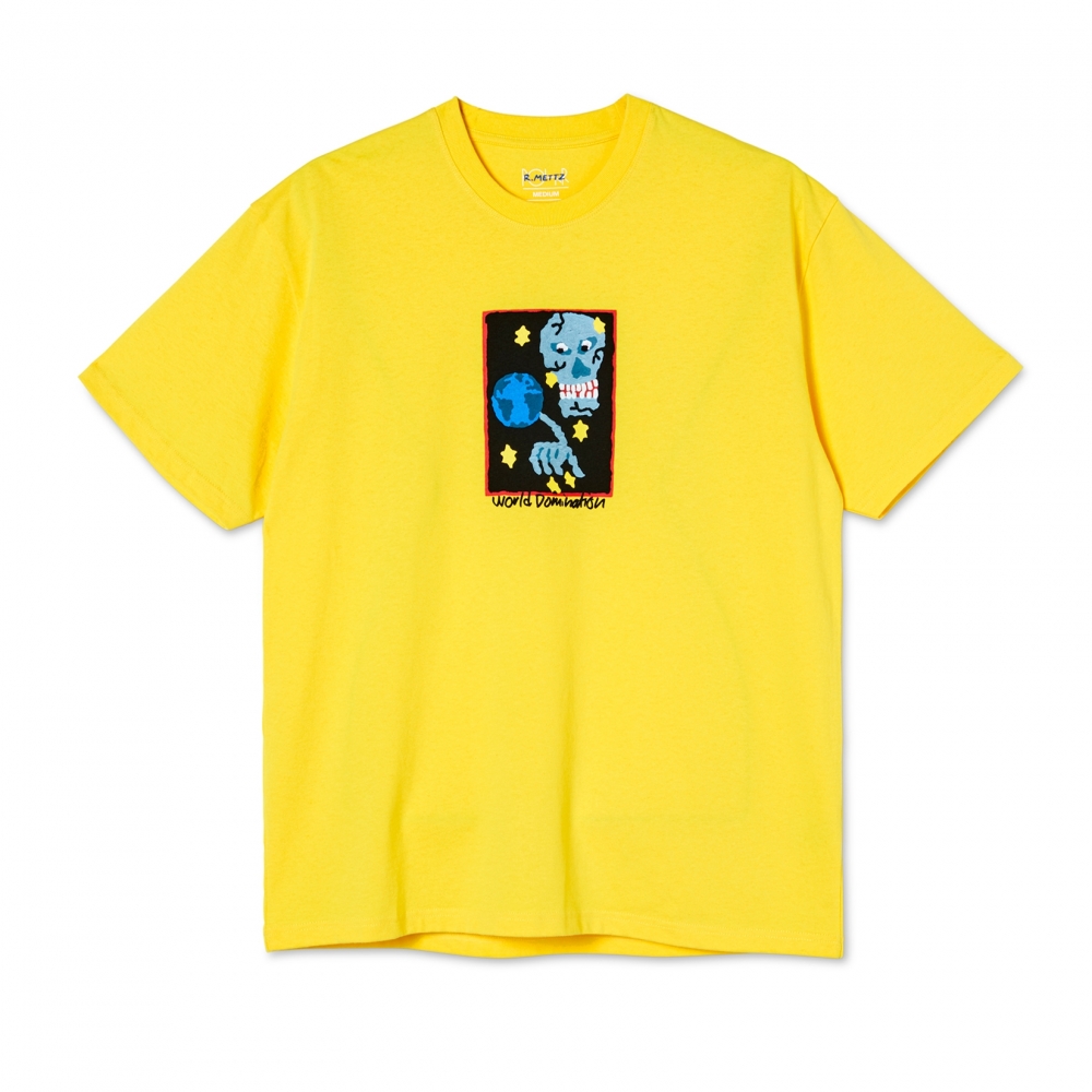 Polar Skate Co. World Domination T-Shirt (Lemon)