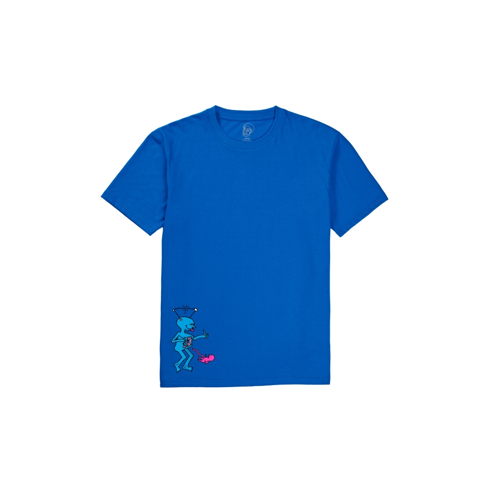 Polar Skate Co. x Dear Skating by Ron Chatman TV Kid T-Shirt (Royal Blue)