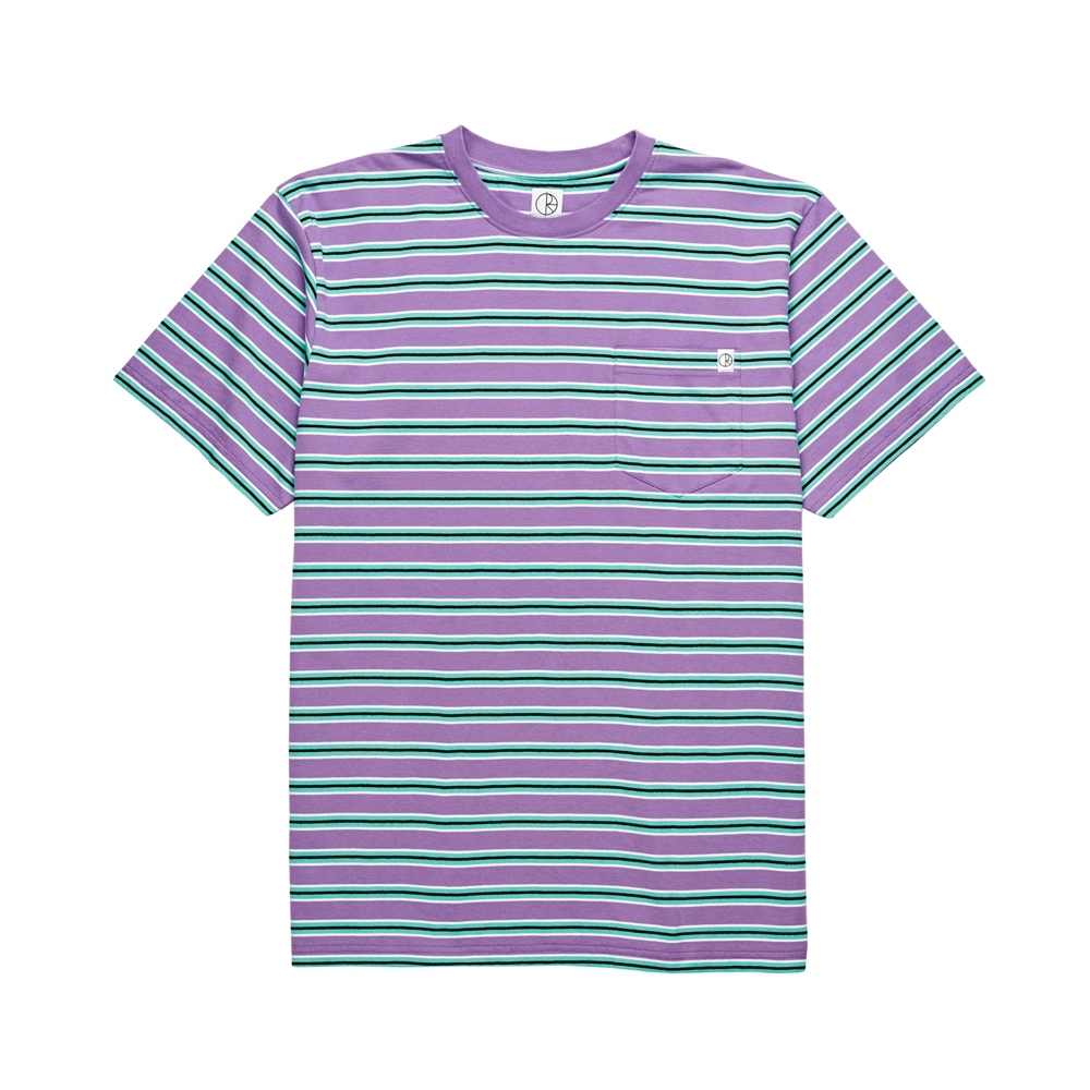 Polar Skate Co. Striped Pocket T-Shirt (Violet/Mint)