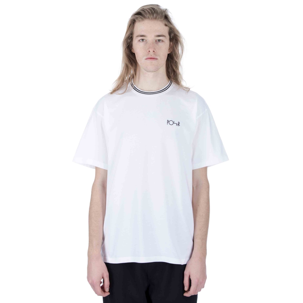 Polar Skate Co. Striped Rib T-Shirt (White)