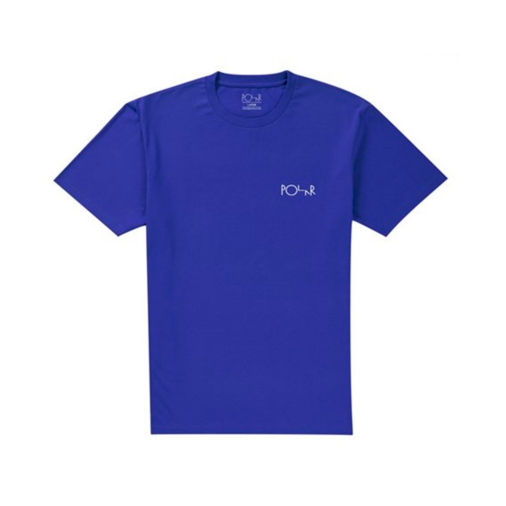 Polar Skate Co. Stroke Logo T-Shirt (80's Blue)
