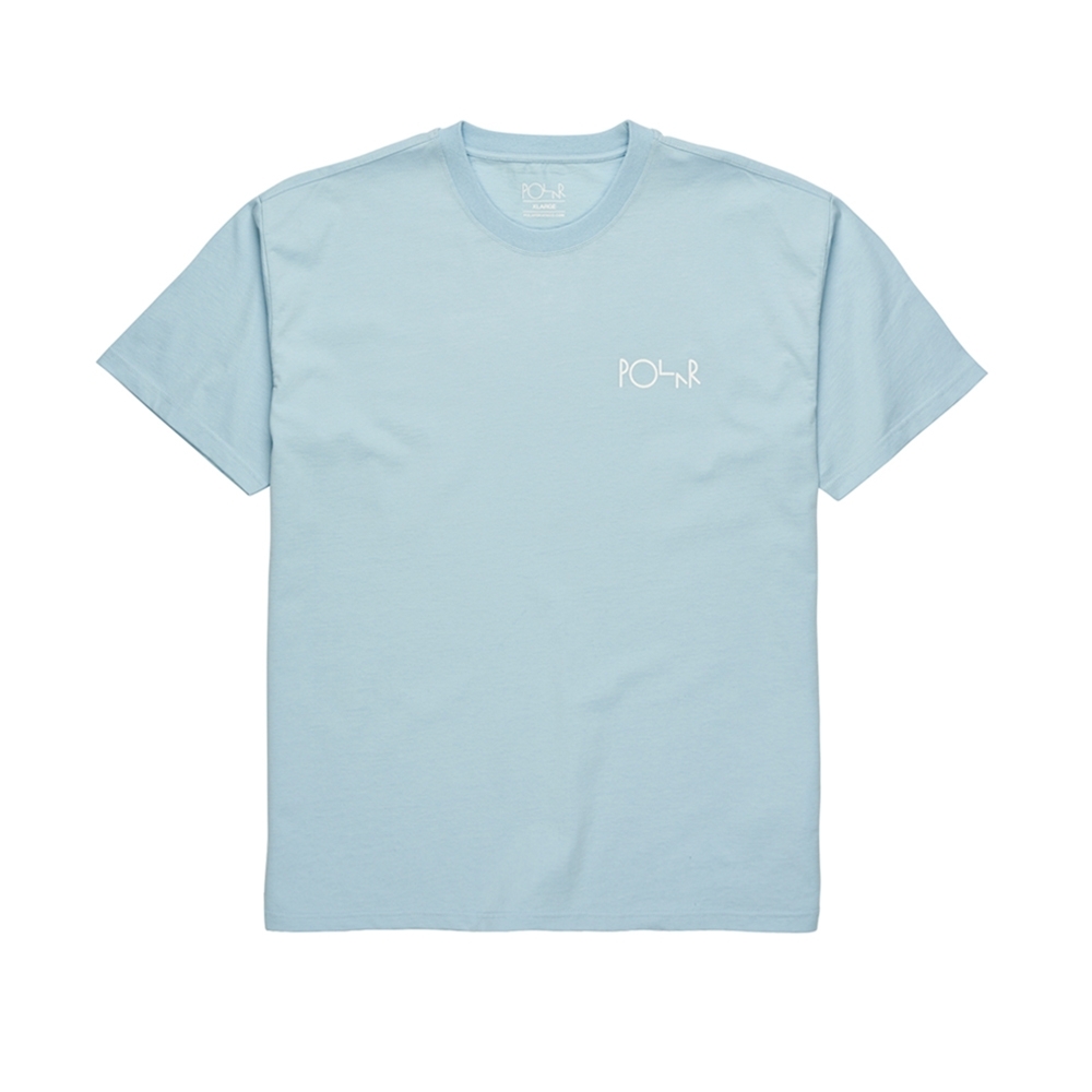 Polar Skate Co. Stroke Logo T-Shirt (Light Blue)