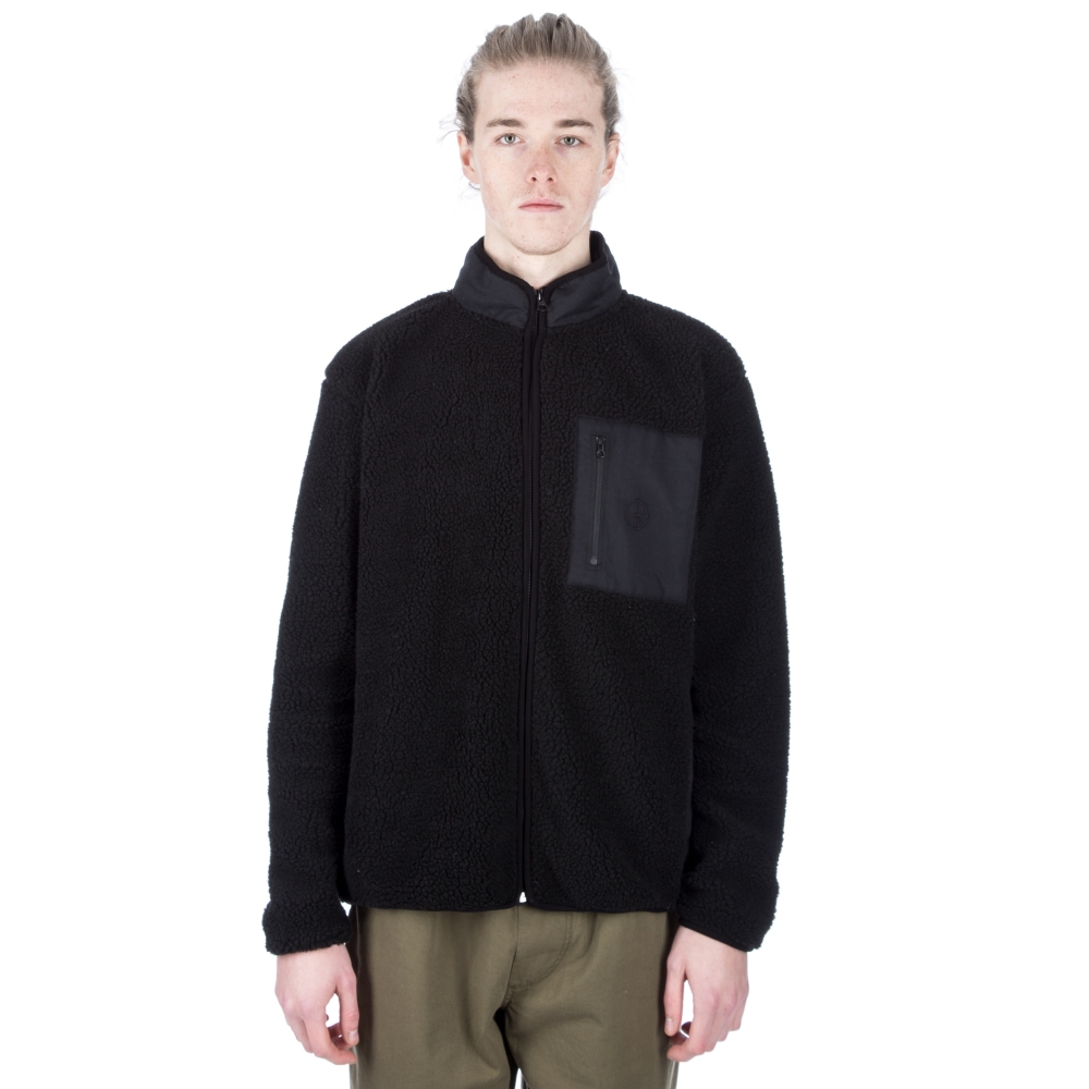 Polar Skate Co. Teddy Fleece Jacket (Black)